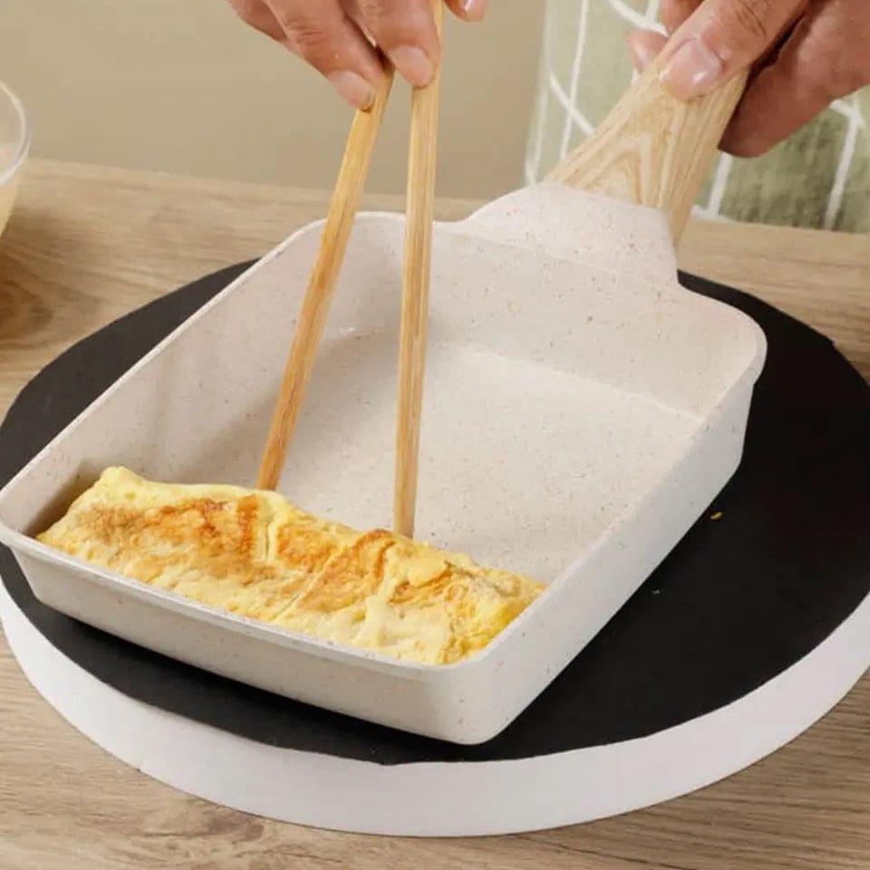 Square Ceramic Frying Pan, Durable Stone Frying Pan, Wooden Handle Square Frying Pan, Omelette Non Stick Fry Egg Kitchen Breakfast Maker, Square Thick Frying Tool, Anti Slip Tamagoyaki Pan, Square Egg Pan, Daily Cookware Gadget, Home Kitchen Items Square Ceramic Frying Pan, Durable Stone Frying Pan, Wooden Handle Square Frying Pan, Omelette Non Stick Fry Egg Kitchen Breakfast Maker, Square Thick Frying Tool, Anti Slip Tamagoyaki Pan, Square Egg Pan, Daily Cookware Gadget, Home Kitchen Items